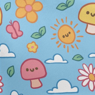 Cute Weather Emoticons Pongee