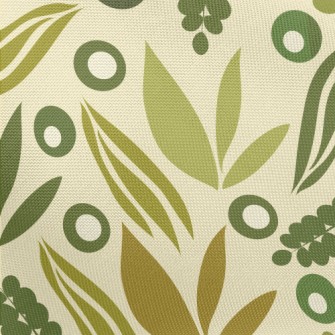 Green Growing Leaves Pongee