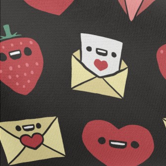 Cute Emoticon Heart Pongee