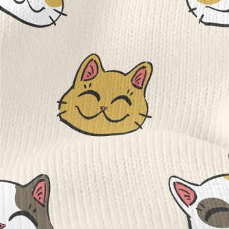 Curved Eyes Cat Stretch Jersey