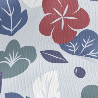 Elegant Japanese Flowers Stretch Jersey