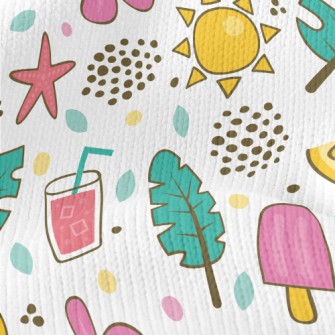 Tropical Refreshing Drinks Stretch Jersey