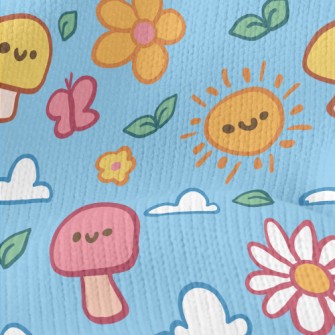 Cute Weather Emoticons Stretch Jersey