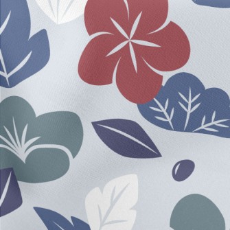 Elegant Japanese Flowers Lightweight Cotton Poplin