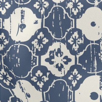 Paint-splashed Floral Satin Lightweight Cotton Poplin