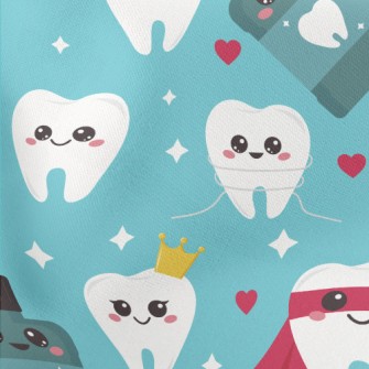 Shiny And Ever-changing Teeth Lightweight Cotton Poplin