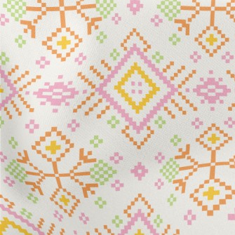 Pink Ethnic Style Lightweight Cotton Poplin