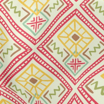Weird Tile Map Lightweight Cotton Poplin