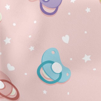 Colorful Baby Pacifier Lightweight Cotton Poplin