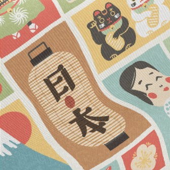 Japanese Traditional Culture Midweight Cotton Poplin