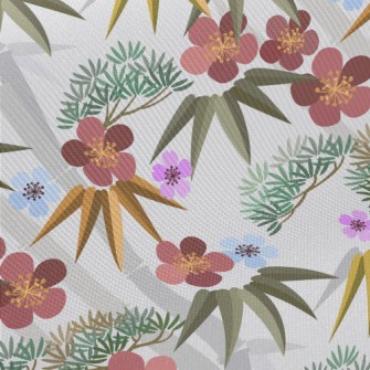 Sakura Japanese Bamboo Midweight Cotton Poplin