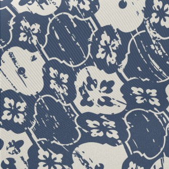Paint-splashed Floral Satin Midweight Cotton Poplin