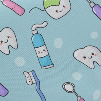 Take Good Care Of Your Teeth Midweight Cotton Poplin