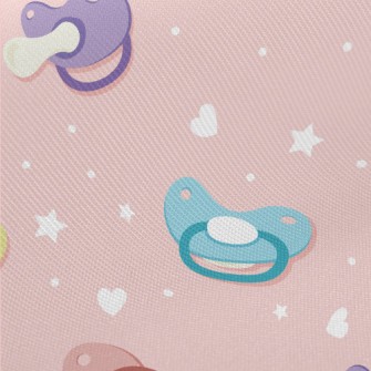 Colorful Baby Pacifier Midweight Cotton Poplin