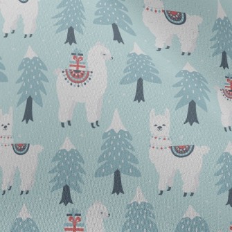 Christmas Tree And Alpaca Chiffon