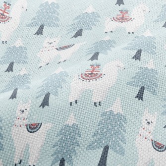 Christmas Tree And Alpaca Performance Linen