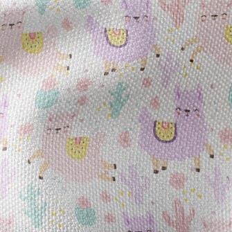 Cute Alpaca Waterproof Canvas