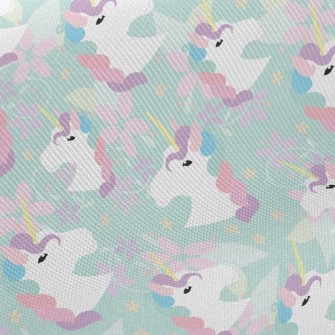 Flowers And Unicorns Twill