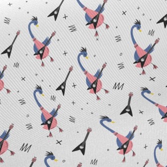 Goose Playing Guitar Twill