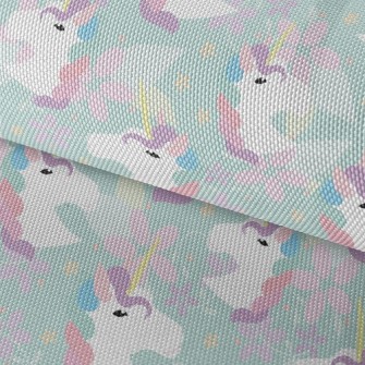 Flowers And Unicorns Waterproof Oxford