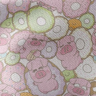 Donut Piggy Waterproof Canvas