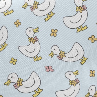 Duck And Flower Necklace Twill