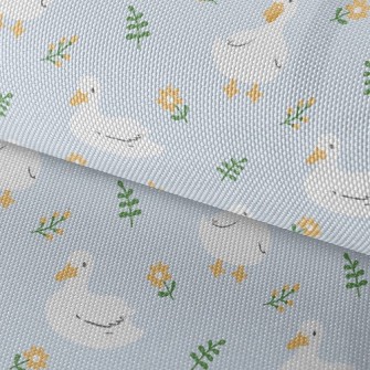 Duck And Little Flower Waterproof Oxford