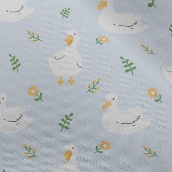 Duck And Little Flower Chiffon