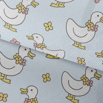 Duck And Flower Necklace Waterproof Oxford