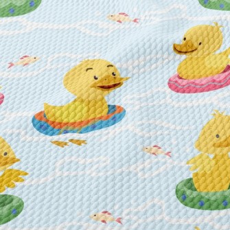 Swimming Circle Duck Birdseye Piqué