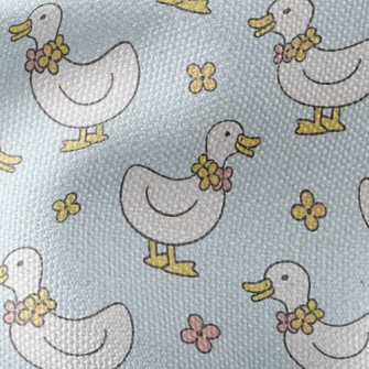 Duck And Flower Necklace Waterproof Canvas