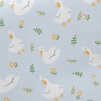 Duck And Little Flower Twill