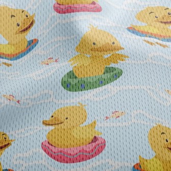 Swimming Circle Duck Athletic Mesh Flat Back