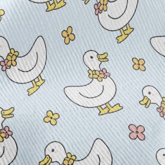 Duck And Flower Necklace Standard Corduroy