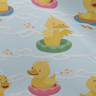 Swimming Circle Duck Chiffon