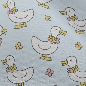 Duck And Flower Necklace Chiffon