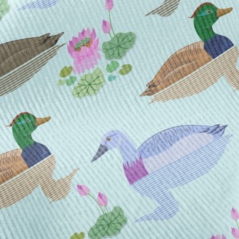 Pond With Ducks Standard Corduroy