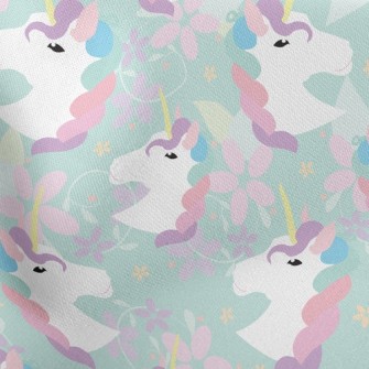 Flowers And Unicorns Stretch Ponte