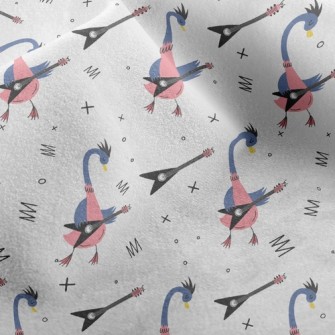 Goose Playing Guitar Micro Fleece