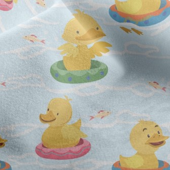 Swimming Circle Duck Micro Fleece