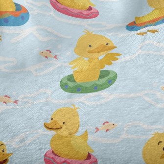 Swimming Circle Duck Minky