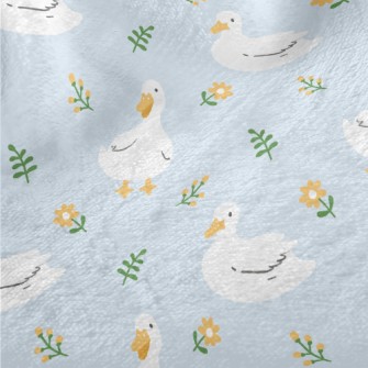 Duck And Little Flower Minky