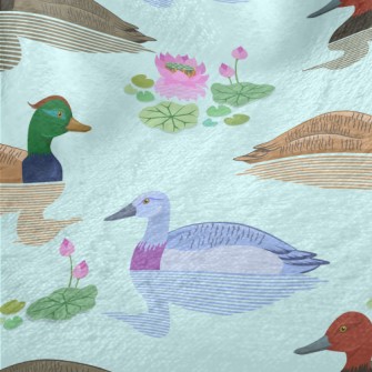 Pond With Ducks Minky
