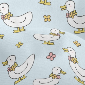 Duck And Flower Necklace Lightweight Performance Linen
