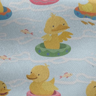 Swimming Circle Duck Jersey Backed Fleece