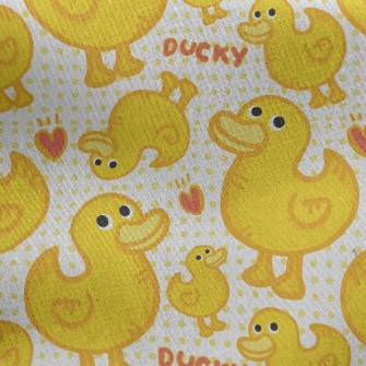 Yellow Duck Jersey Backed Fleece