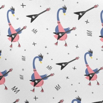 Goose Playing Guitar Pongee