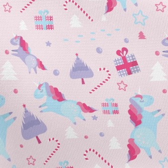 Christmas Unicorn Pongee