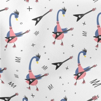 Goose Playing Guitar Lightweight Cotton Poplin