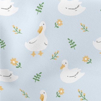 Duck And Little Flower Lightweight Cotton Poplin